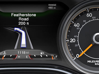 2014 Jeep Cherokee Personalized Instrument Cluster